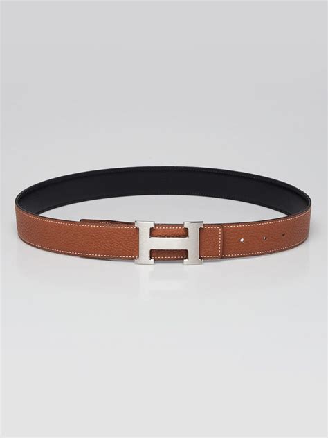 10288090142 hermes|HERMES Box Togo 32mm Constance Belt 85 Black Gold.